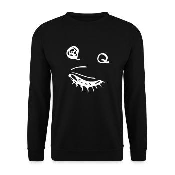 Smiley - Sweat-shirt Unisexe - noir - Devant - Alina (178cm) & Michal (187cm)