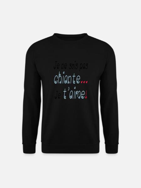 Je t'aime - Sweat-shirt Unisexe - noir