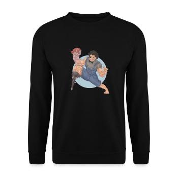 Pigarm Pirate - Unisex Pullover - Schwarz - Vorne - Alina (178cm) & Michal (187cm)