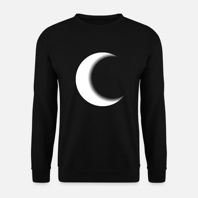 Crescent Moon Crescent Crescent Moon - Unisex Sweatshirt - black