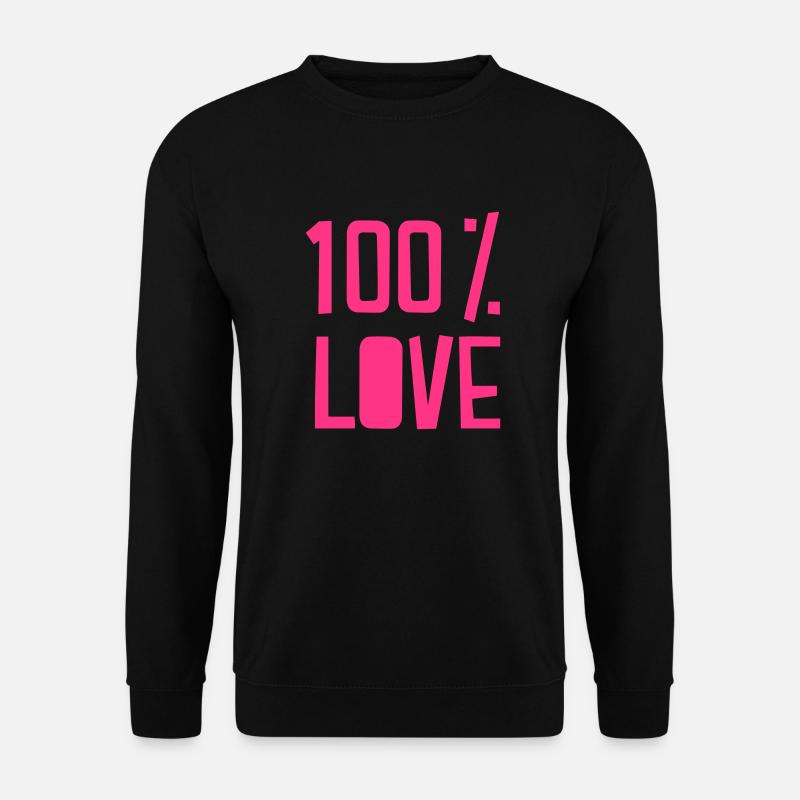 Love - Unisex Pullover - Schwarz