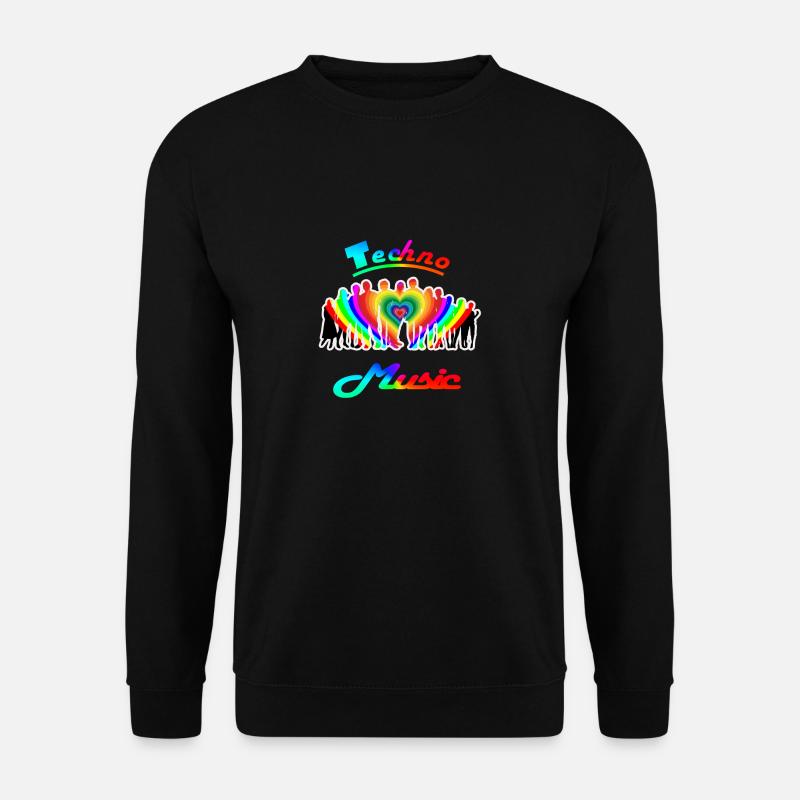 Techno Music - Unisex Pullover - Schwarz