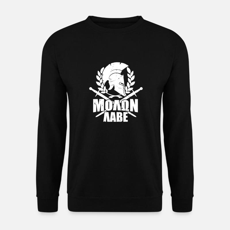 Molon Labe T-Shirt - Unisex Pullover - Schwarz
