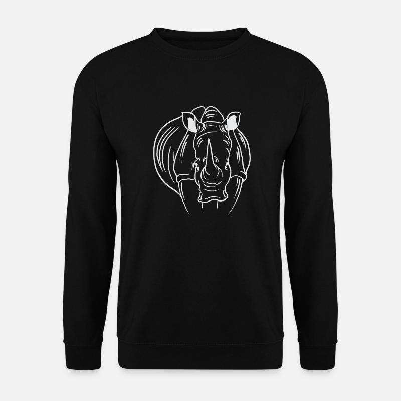 Nashorn - Unisex Pullover - Schwarz