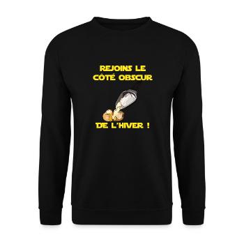 Logo Raclette - Unisex Pullover - Schwarz - Vorne - Alina (178cm) & Michal (187cm)
