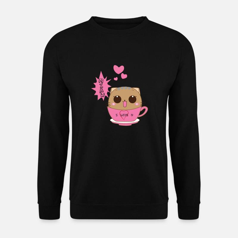 Chat Mignon - Sweat-shirt Unisexe - noir