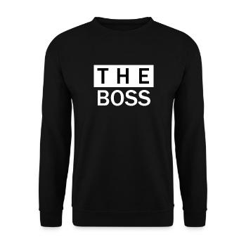 The Boss Boy - Partner Look Design! BO55 - Unisex Sweatshirt - black - Front - Alina (178cm) & Michal (187cm)