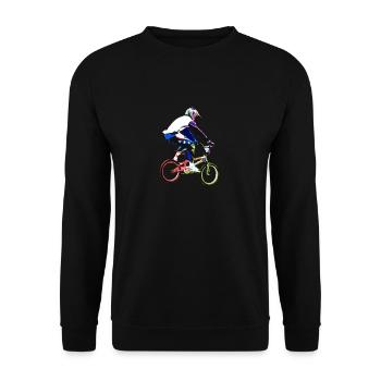 bmx - Unisex Pullover - Schwarz - Vorne - Alina (178cm) & Michal (187cm)