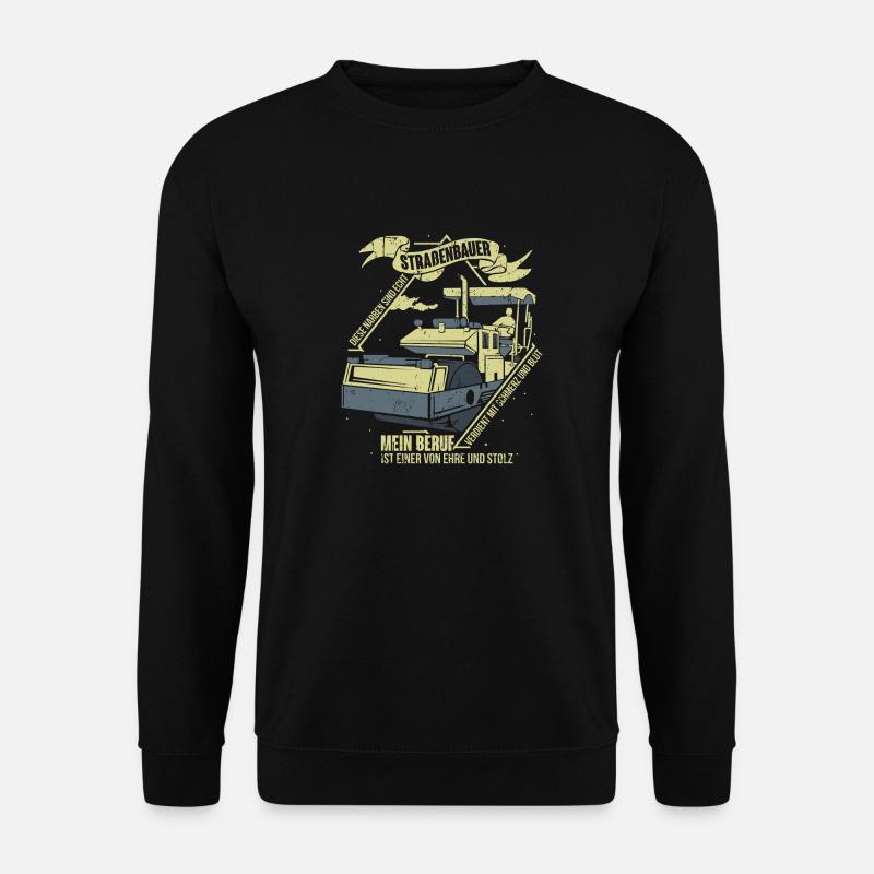 Straßenbau Straßenbauer Asphaltbauer Asphaltierer - Unisex Pullover - Schwarz