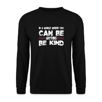 cool statement quote present humor - Unisex Sweatshirt - black - Front - Alina (178cm) & Michal (187cm)