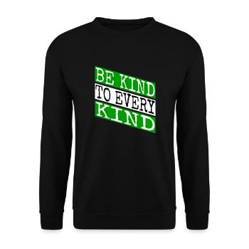planet evolve go vegan vegetable funny rights - Unisex Pullover - Schwarz - Vorne - Alina (178cm) & Michal (187cm)