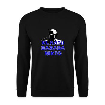 Klaatu Barada Nikto - Unisex Pullover - Schwarz - Vorne - Alina (178cm) & Michal (187cm)