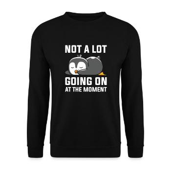 Lazy - Unisex Sweatshirt - black - Front - Alina (178cm) & Michal (187cm)