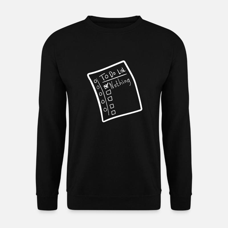 To do Liste - Unisex Pullover - Schwarz