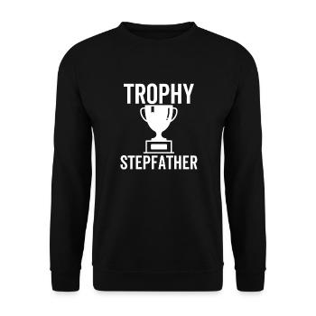 Trophy Stepfather - Unisex Sweatshirt - black - Front - Alina (178cm) & Michal (187cm)