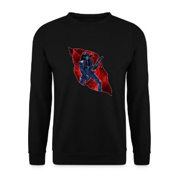 Eddie Sologitarre - Unisex Pullover - Schwarz - Vorne - Alina (178cm) & Michal (187cm)