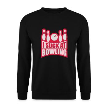 Je suis nul au bowling - Sweat-shirt Unisexe - noir - Devant - Alina (178cm) & Michal (187cm)