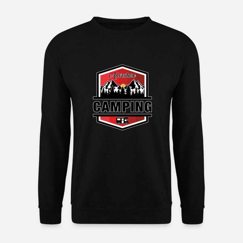 Camping - Unisex Sweatshirt - black
