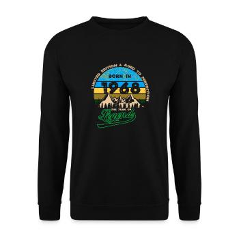 Legends 1968 - Unisex Sweatshirt - black - Front - Alina (178cm) & Michal (187cm)