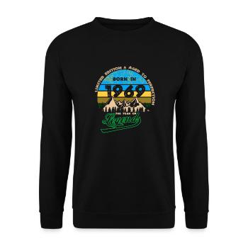 Légendes 1969 - Sweat-shirt Unisexe - noir - Devant - Alina (178cm) & Michal (187cm)