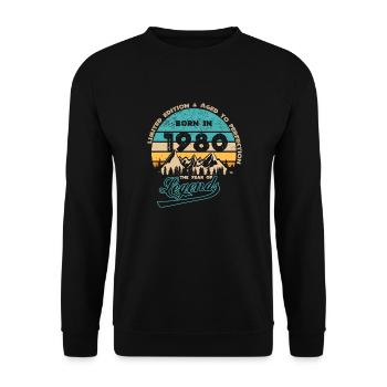 Legends 1980 - Unisex Sweatshirt - black - Front - Alina (178cm) & Michal (187cm)