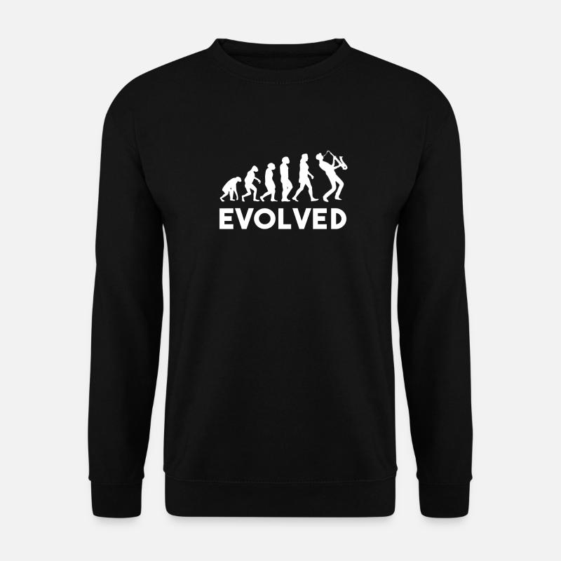 Saxophone Evolution - Unisex Pullover - Schwarz