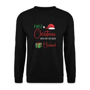 Premier Noël avec mes couples de nouveaux maris. - Sweat-shirt Unisexe - noir - Devant - Alina (178cm) & Michal (187cm)