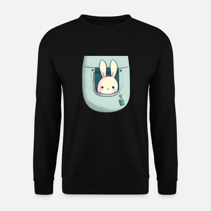 Kawaii rabbit! - Unisex Sweatshirt - black