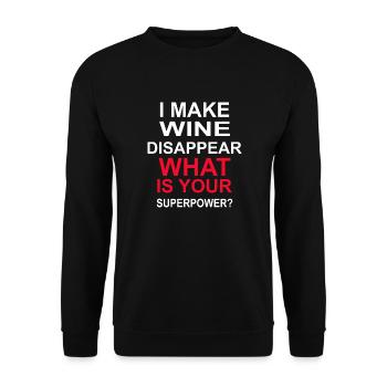 Beer Wine Whiskey Schnapps Alcohol - Unisex Sweatshirt - black - Front - Alina (178cm) & Michal (187cm)