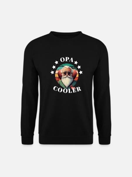 Opa Kühler aluelo devertido cool Vatertag - Unisex Pullover - Schwarz