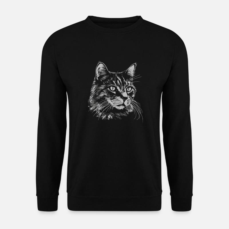 Katze - Unisex Pullover - Schwarz