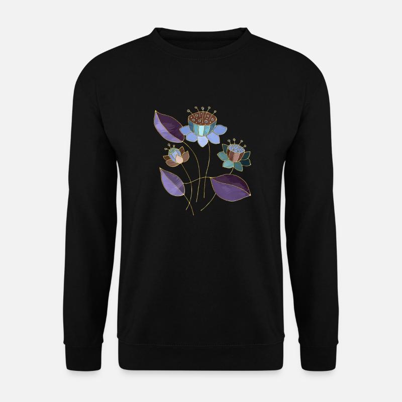 Blumen - Unisex Pullover - Schwarz