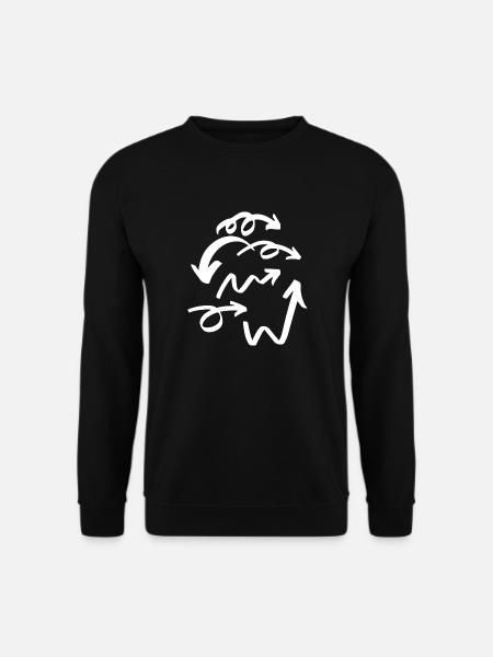 White Arrows - Sweat-shirt Unisexe - noir