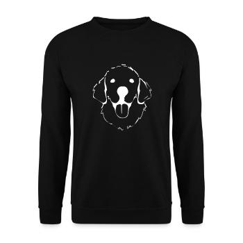 Hund Dog - Unisex Sweatshirt - black - Front - Alina (178cm) & Michal (187cm)