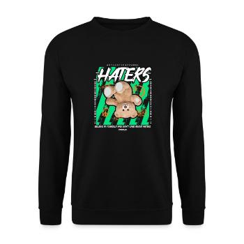 Bearstreet - Unisex Pullover - Schwarz - Vorne - Alina (178cm) & Michal (187cm)