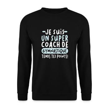 Super Coach De Gymnastique Rythmique Gymnastique - Sweat-shirt Unisexe - noir - Devant - Alina (178cm) & Michal (187cm)