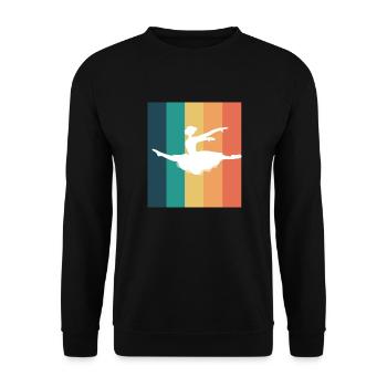 Dancing Dance Music - Unisex Pullover - Schwarz - Vorne - Alina (178cm) & Michal (187cm)