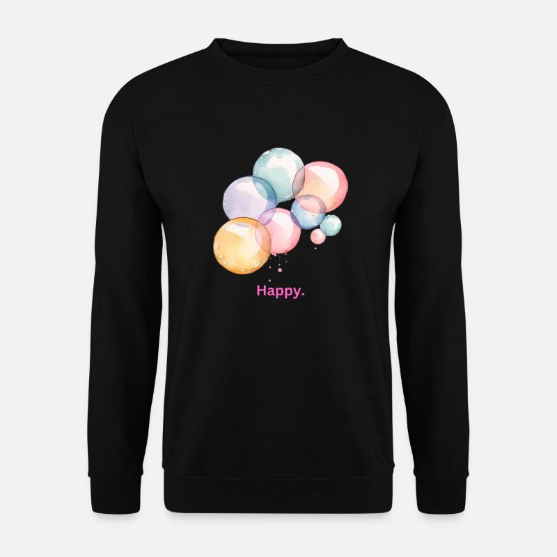 Happy. - Unisex Pullover - Schwarz