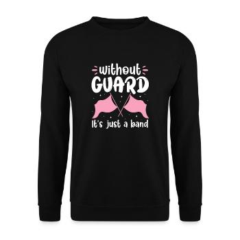 without guard ist just a band Design - Unisex Pullover - Schwarz - Vorne - Alina (178cm) & Michal (187cm)