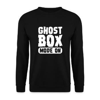 Ghost box Mode on - Unisex Pullover - Schwarz - Vorne - Alina (178cm) & Michal (187cm)
