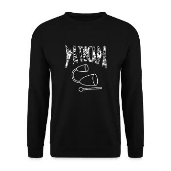 Batucada, pas si cloche ! - Sweat-shirt Unisexe - noir - Devant - Alina (178cm) & Michal (187cm)