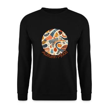 Autumn Mood - Unisex Pullover - Schwarz - Vorne - Alina (178cm) & Michal (187cm)