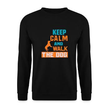 PawPrint Couture - Unisex Pullover - Schwarz - Vorne - Alina (178cm) & Michal (187cm)