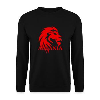 Lion d’Albanie - Sweat-shirt Unisexe - noir - Devant - Alina (178cm) & Michal (187cm)