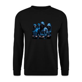 Crazygamerz - Unisex Sweatshirt - black - Front - Alina (178cm) & Michal (187cm)