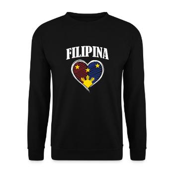 Philippines drapeau philippin fierté je cadeau - Sweat-shirt Unisexe - noir - Devant - Alina (178cm) & Michal (187cm)