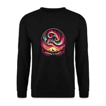 Lebendiges Nachtleben - Unisex Pullover - Schwarz - Vorne - Alina (178cm) & Michal (187cm)