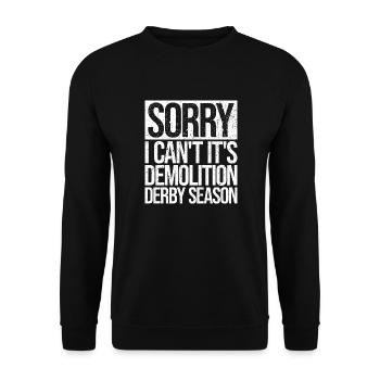 Saison du derby de démolition - cadeau pour les vrais fans - Sweat-shirt Unisexe - noir - Devant - Alina (178cm) & Michal (187cm)