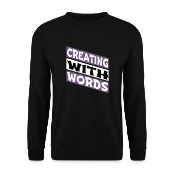 dictons écriture techniques d’écriture - Sweat-shirt Unisexe - noir - Devant - Alina (178cm) & Michal (187cm)