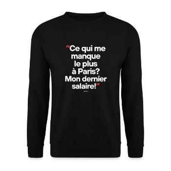 Citation célèbre footballeur - Sweat-shirt Unisexe - noir - Devant - Alina (178cm) & Michal (187cm)